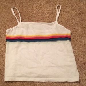 rainbow tank top brandy melville